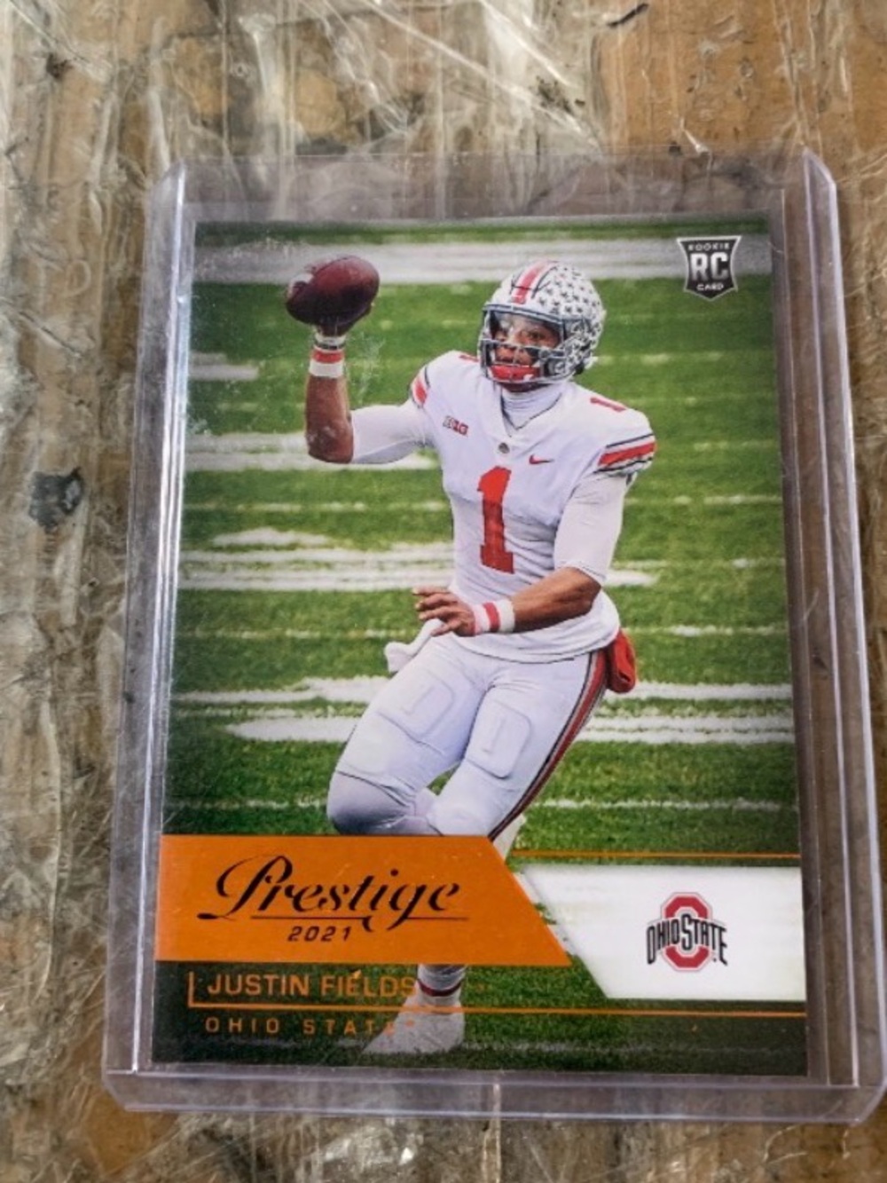 Prestige 2021 Justin Fields Ohio State Football Card - White/Red panini